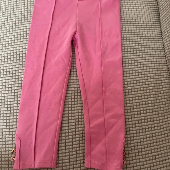 Floral Top and Pink Pants Set - Picture 2 of 3